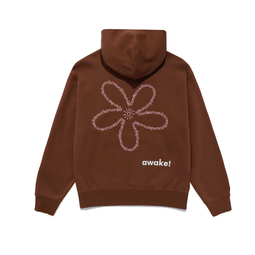 【AWAKE NY】Flower Stamp Hoodie BK ※送関込 AWAKE NY】Flower Stamp Hoodie BK ※送関込